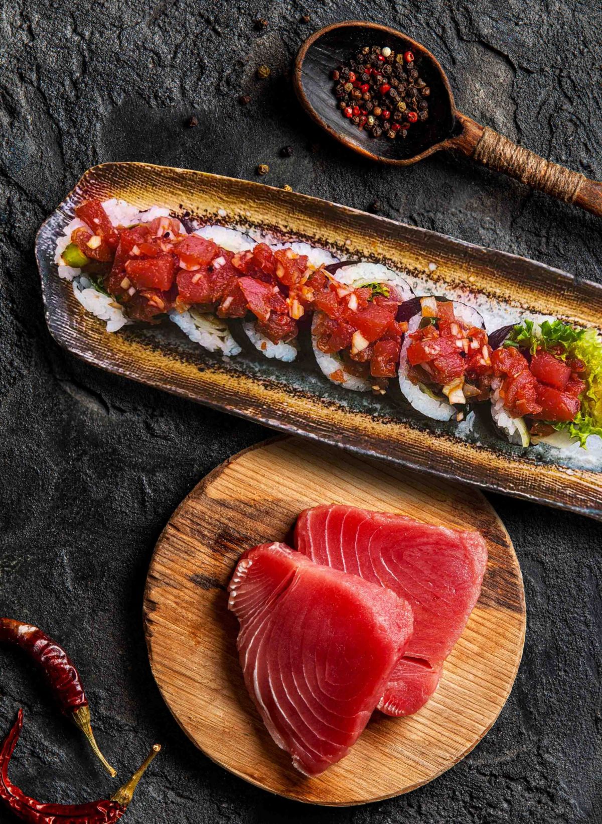 futomaki tatar z tuńczyka jana kazimierza warszawa babice sushi